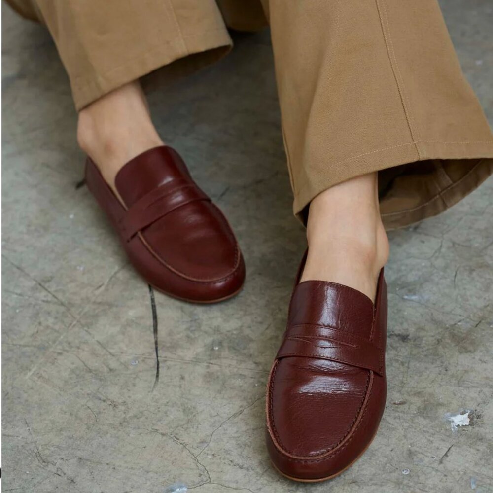 Jamie Haller Burgundy Loafers
